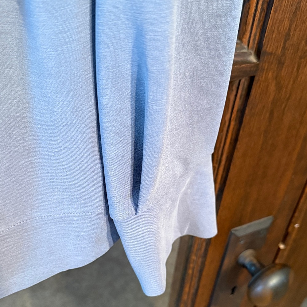 Athleta Coaster Luxe Sweatshirt Lavender Purple Raglan High-Low Pullover M - Picture 5 of 6